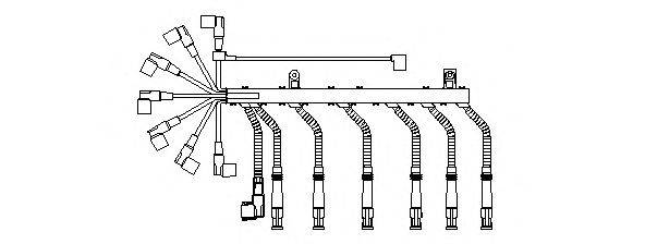 Комплект проводов зажигания BREMI 552L100