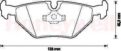 Комплект тормозных колодок, дисковый тормоз JURID 571546J