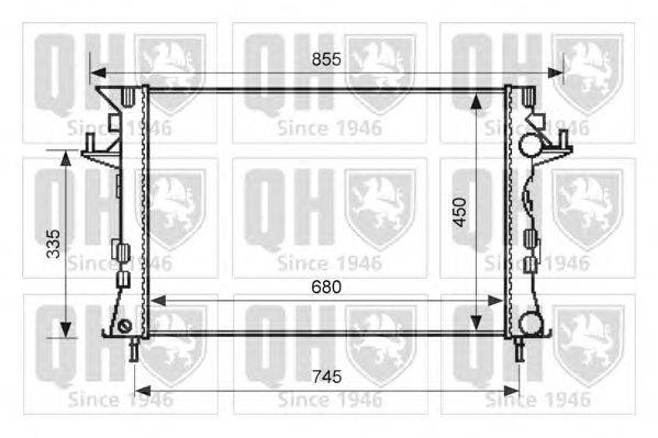 Радиатор, охлаждение двигателя QUINTON HAZELL QER2608