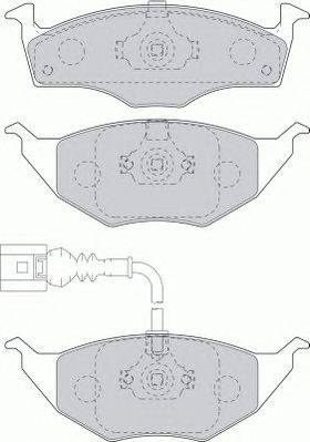Комплект тормозных колодок, дисковый тормоз FERODO FDB1633