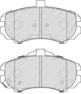 Комплект тормозных колодок, дисковый тормоз FERODO 24369