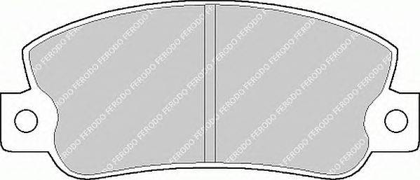 Комплект тормозных колодок, дисковый тормоз FERODO FDB456