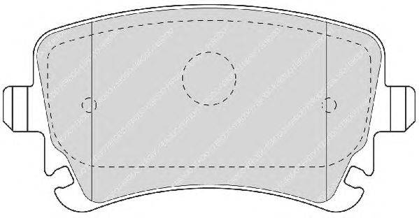 Комплект тормозных колодок, дисковый тормоз FERODO FSL1655