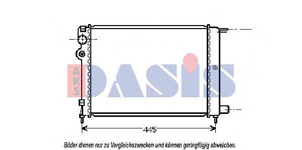 Радиатор, охлаждение двигателя AKS DASIS 060640N