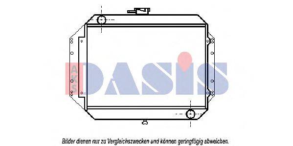Радиатор, охлаждение двигателя AKS DASIS 070040N