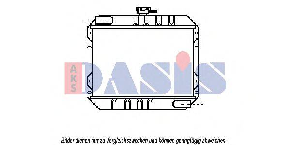 Радиатор, охлаждение двигателя AKS DASIS 090030N
