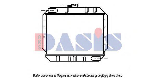 Радиатор, охлаждение двигателя AKS DASIS 17077