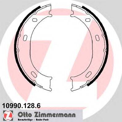 Комплект тормозных колодок, стояночная тормозная система ZIMMERMANN 10990.128.6