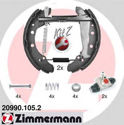 Комплект тормозных колодок ZIMMERMANN 20990.105.2