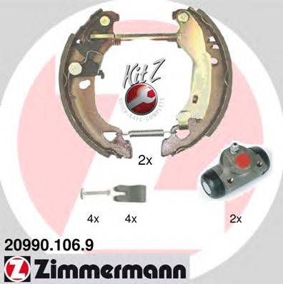 Комплект тормозных колодок ZIMMERMANN 20990.106.9
