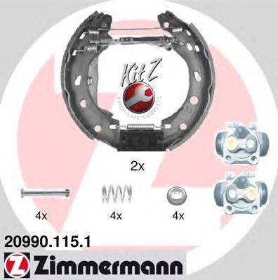 Комплект тормозных колодок ZIMMERMANN 20990.115.1