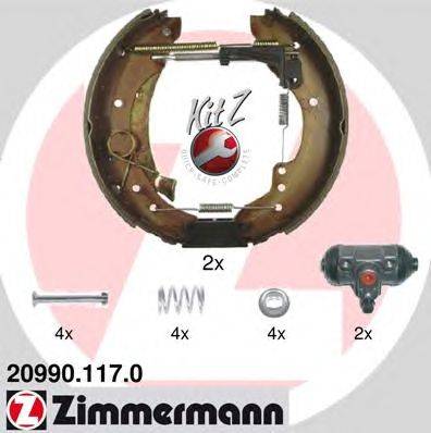 Комплект тормозных колодок ZIMMERMANN 20990.117.0