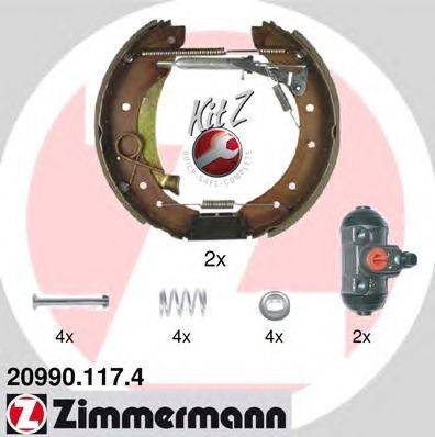 Комплект тормозных колодок ZIMMERMANN 20990.117.4