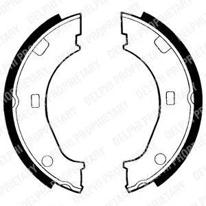 Комплект тормозных колодок, стояночная тормозная система DELPHI LS1376