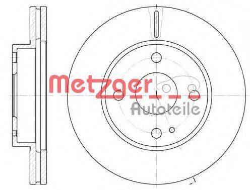 Тормозной диск METZGER 605610