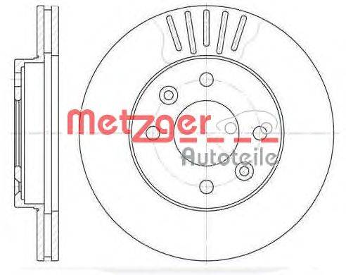 Тормозной диск METZGER 608010