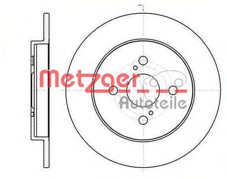 Тормозной диск METZGER 61004.00