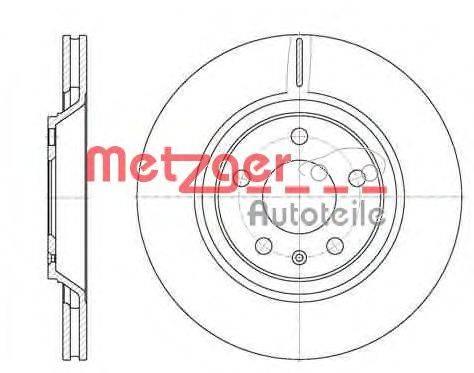 Тормозной диск METZGER 61012.10