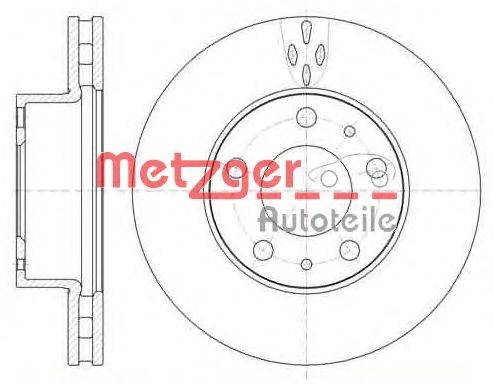 Тормозной диск METZGER 61015.10