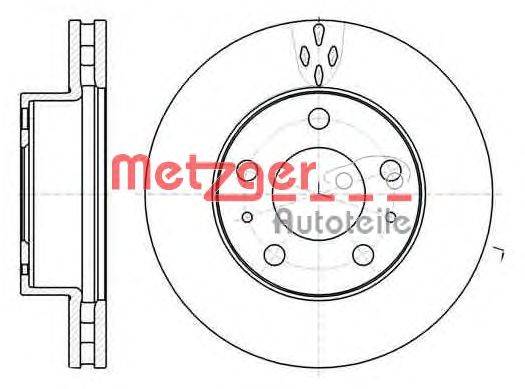 Тормозной диск METZGER 61016.10