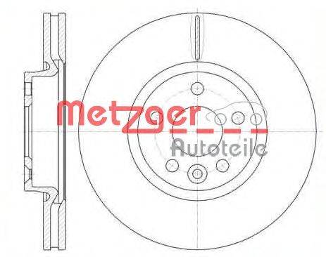 Тормозной диск METZGER 6101910