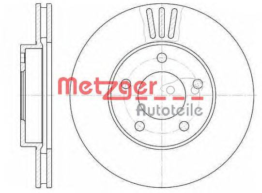 Тормозной диск METZGER 6102010