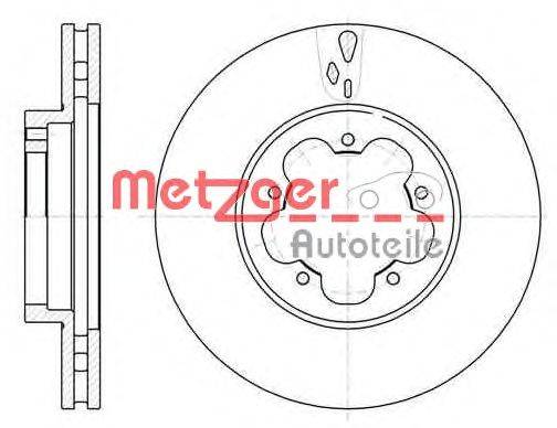 Тормозной диск METZGER 6102110