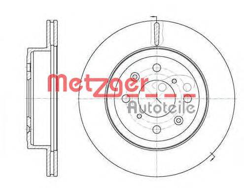 Тормозной диск METZGER 6103810