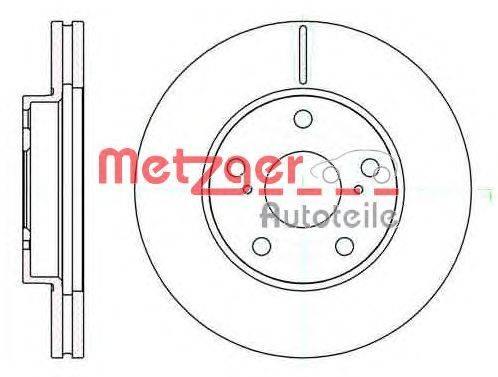 Тормозной диск METZGER 6104310