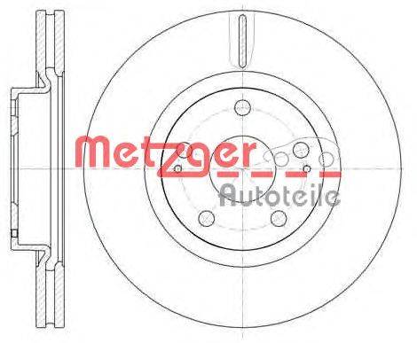Тормозной диск METZGER 61050.10