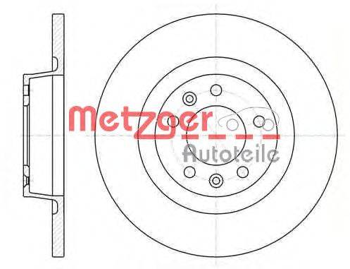 Тормозной диск METZGER 61053.00