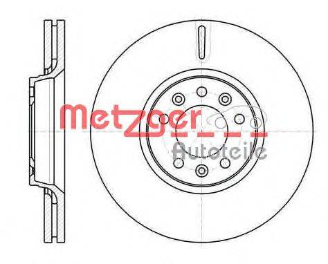 Тормозной диск METZGER 61054.10