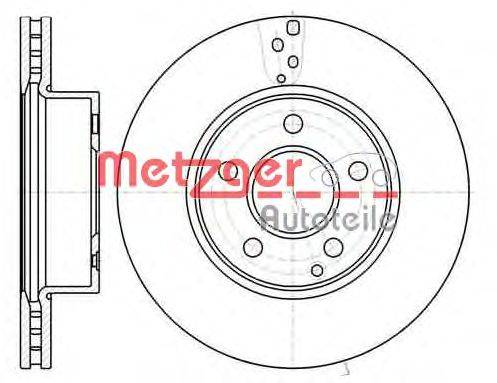 Тормозной диск METZGER 61066.10