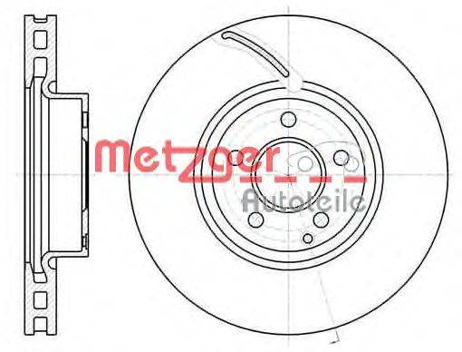 Тормозной диск METZGER 61067.10