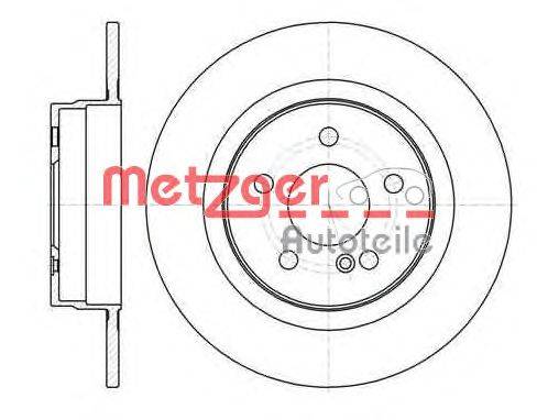 Тормозной диск METZGER 6107000