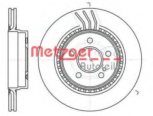 Тормозной диск METZGER 61071.10