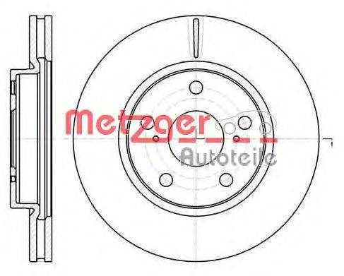 Тормозной диск METZGER 61077.10