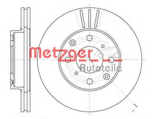 Тормозной диск METZGER 6108.10