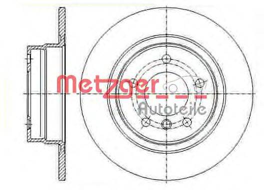 Тормозной диск METZGER 14941 V