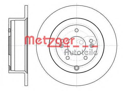 Тормозной диск METZGER 6110600