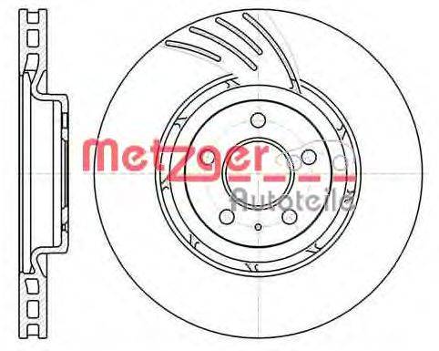 Тормозной диск METZGER 6111110