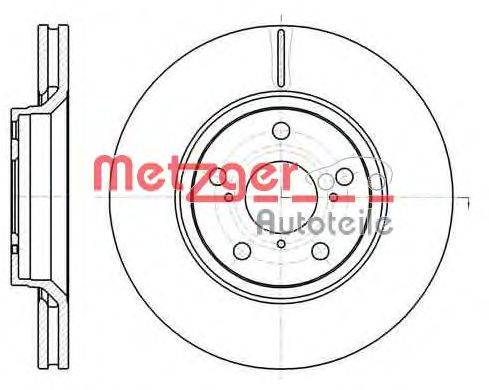 Тормозной диск METZGER 6112110