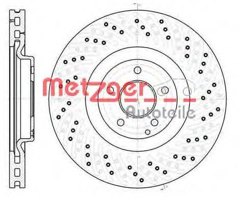 Тормозной диск METZGER 61124.10