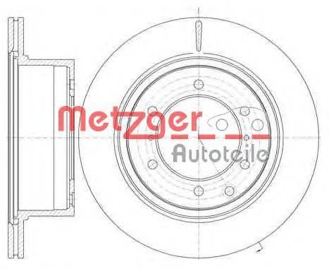 Тормозной диск METZGER 6115910