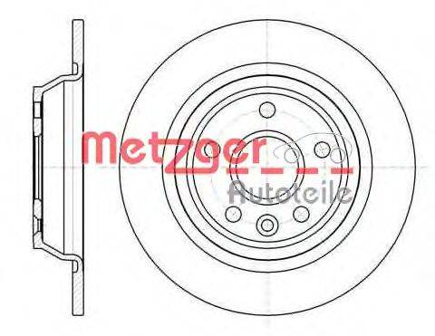 Тормозной диск METZGER 6116700