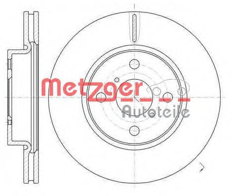 Тормозной диск METZGER 61169.10