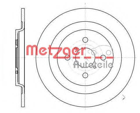 Тормозной диск METZGER 6117300
