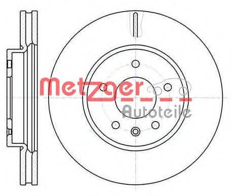 Тормозной диск METZGER 6118310