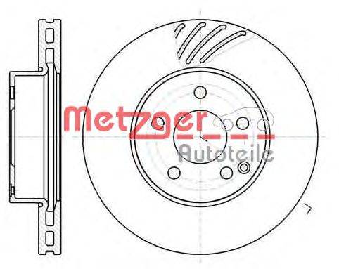 Тормозной диск METZGER 61184.10