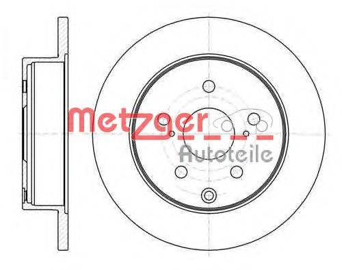 Тормозной диск METZGER 6118800